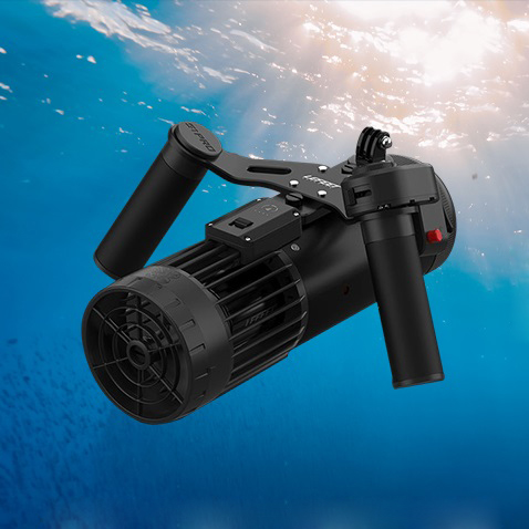 Underwater Scooter  with Action Camera Mount, Modular Sea Scooter, 40M Depth Rating for Diving, Snorkeling