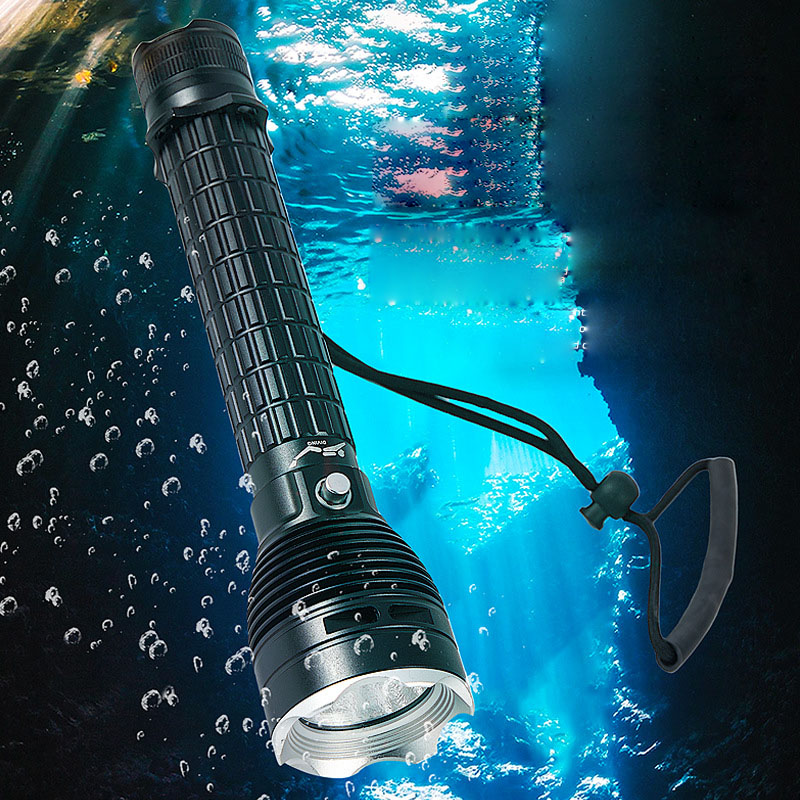 IP8 Waterproof Underwater 70M LED Scuba Diving Flashlight Dive Torch