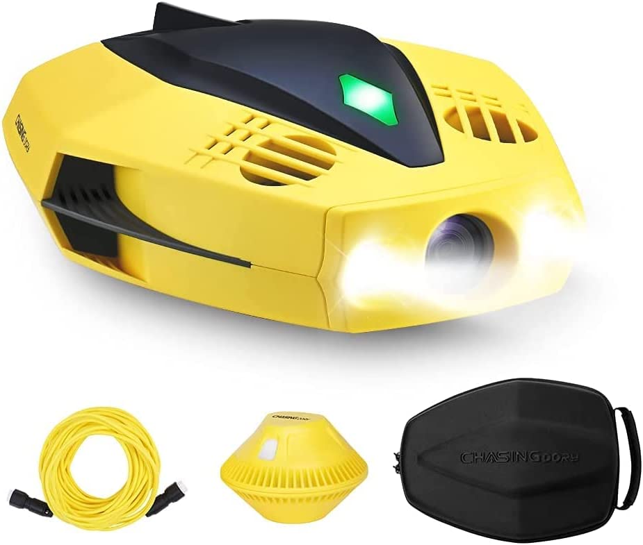 Underwater Drone - Palm-Sized 1080p Full HD Underwater Drone with Camera for Real Time Viewing, APP Remote Control and Portable with Carrying Case