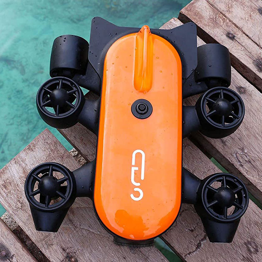 150M Tether Titan Professional Underwater Drone ROV AUV Robot with 4K UHD Action Camera Remote Control Real-time Steaming Undersea Detection for Viewing, Recording, Fishing, Salvage Work